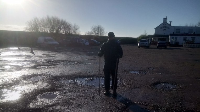 Starting off from The Lighthouse Cafe Carpark with ice.]