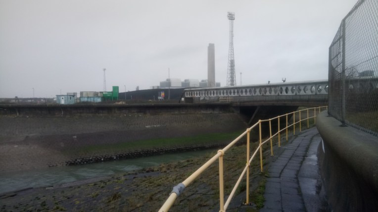 The Wales Coast Path goes round West Aberthaw Power Station